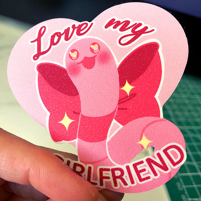 Love My Worm Girlfriend single sticker