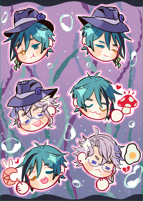 twisted wonderland Octavinelle sticker sheet
