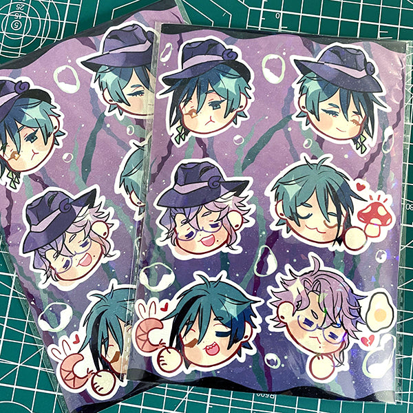 twisted wonderland Octavinelle sticker sheet