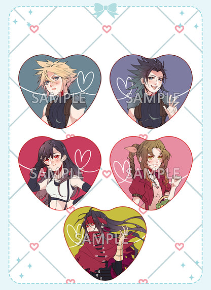 final fantasy 7 heart buttons