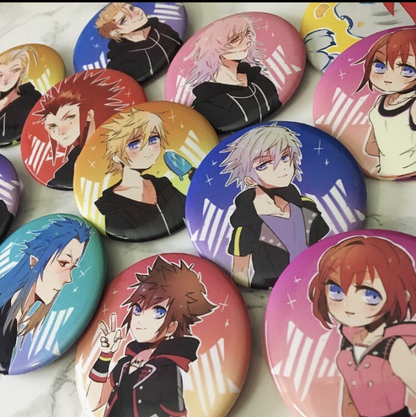 Kingdom Hearts Large Round Button