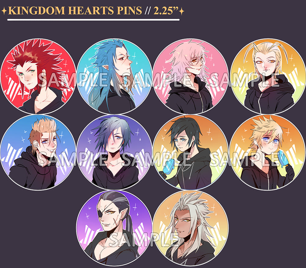 Kingdom Hearts Organization 13 Large Round Button