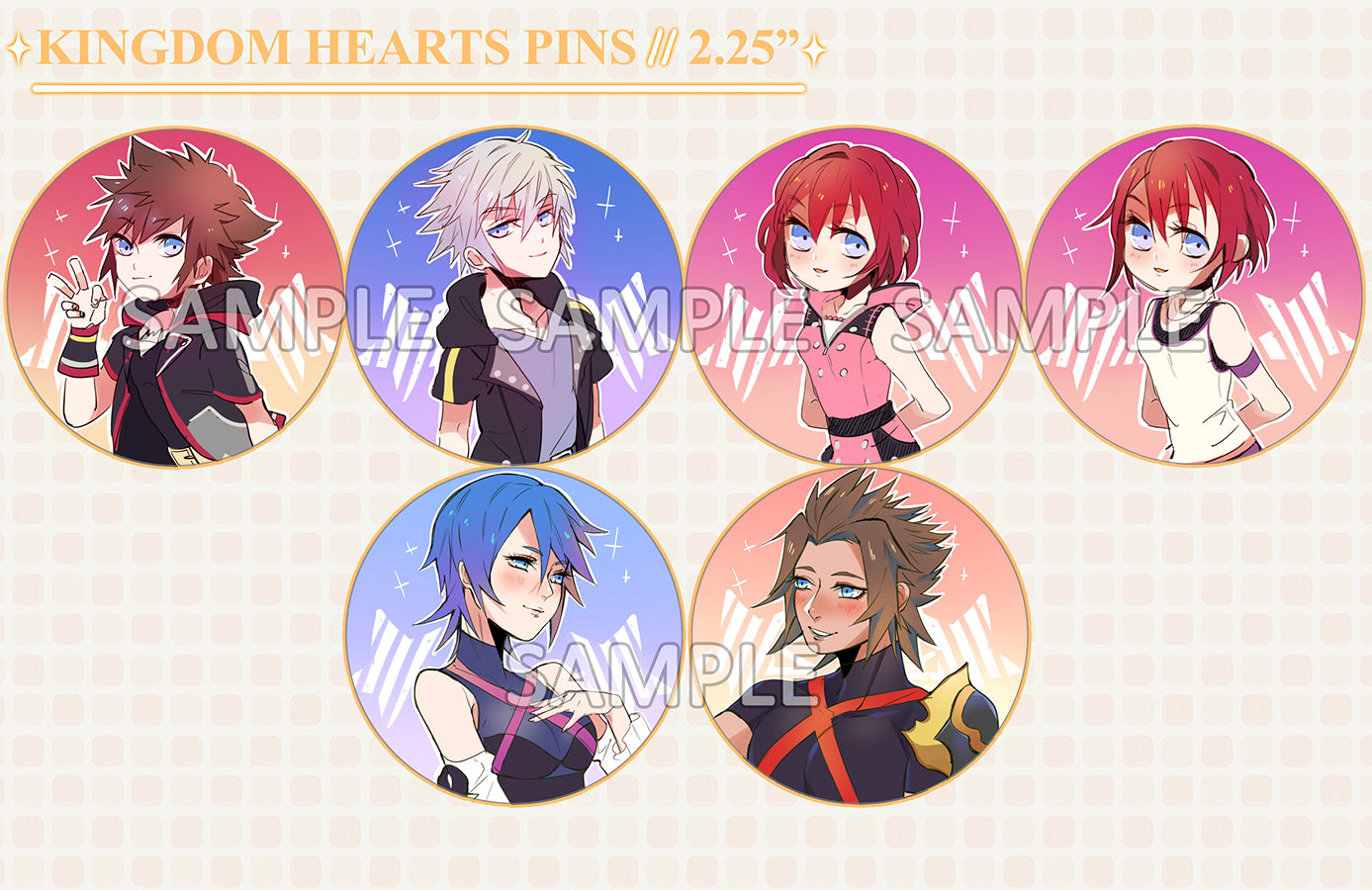 Kingdom Hearts Large Round Button