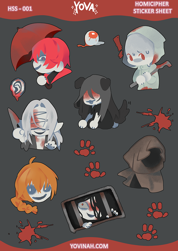 Homicipher Sticker Sheet