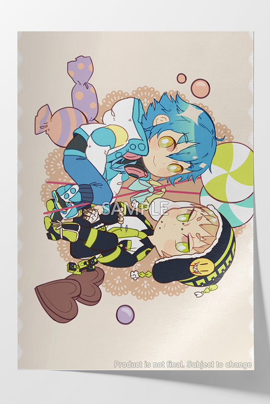 Dramatical Murder Aoba+Noiz Mini Print