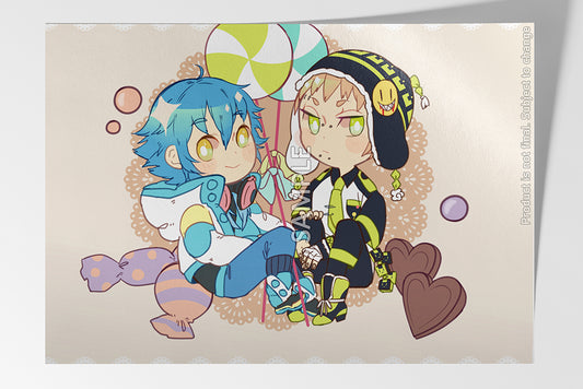 Dramatical Murder Aoba+Noiz Mini Print