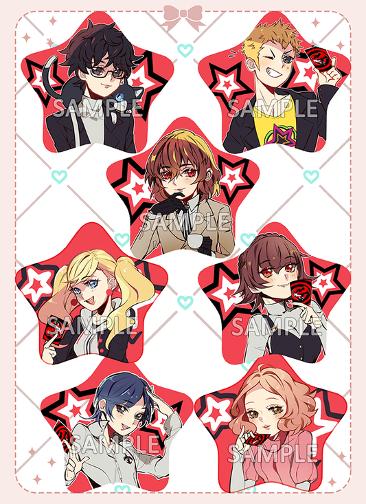 Persona 5 Star Buttons