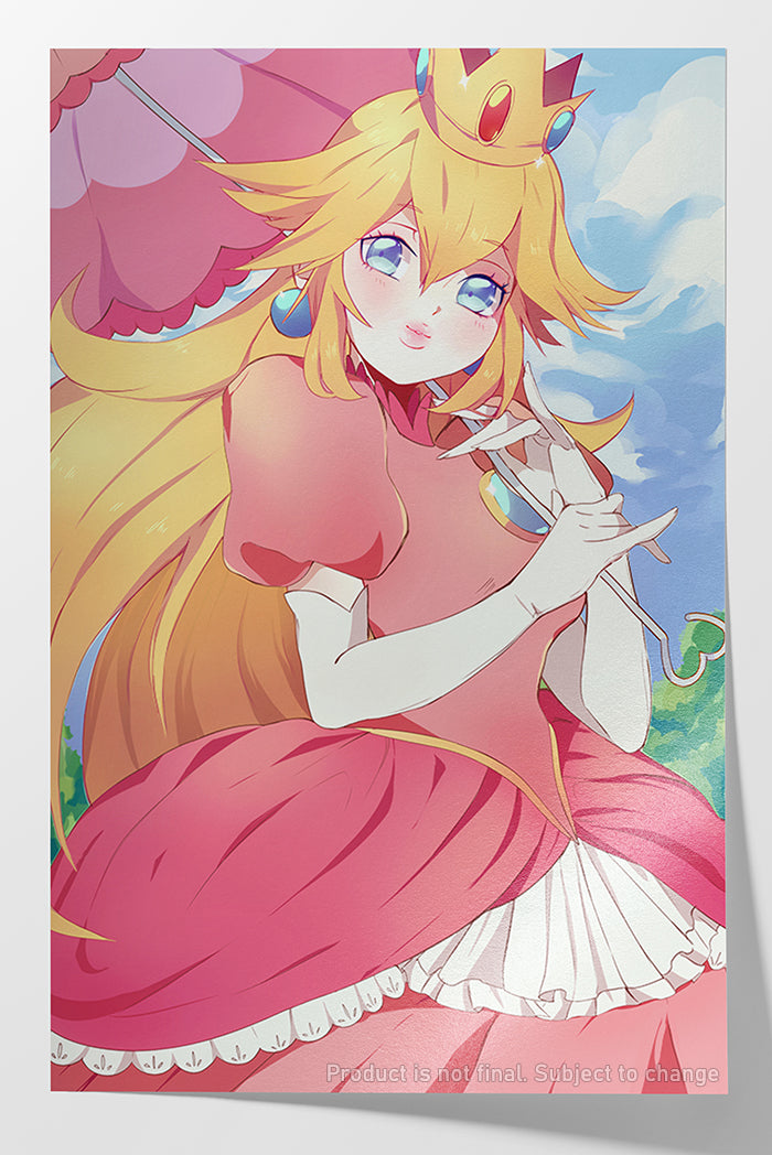 Princess Peach Mini Print