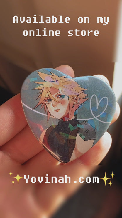 final fantasy 7 heart buttons