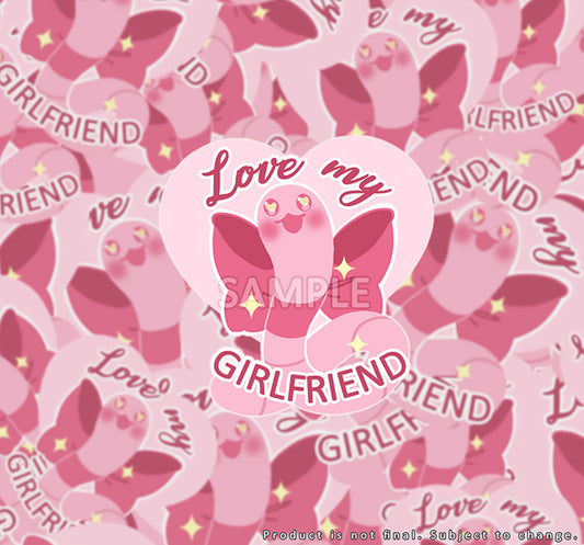 Love My Worm Girlfriend single sticker