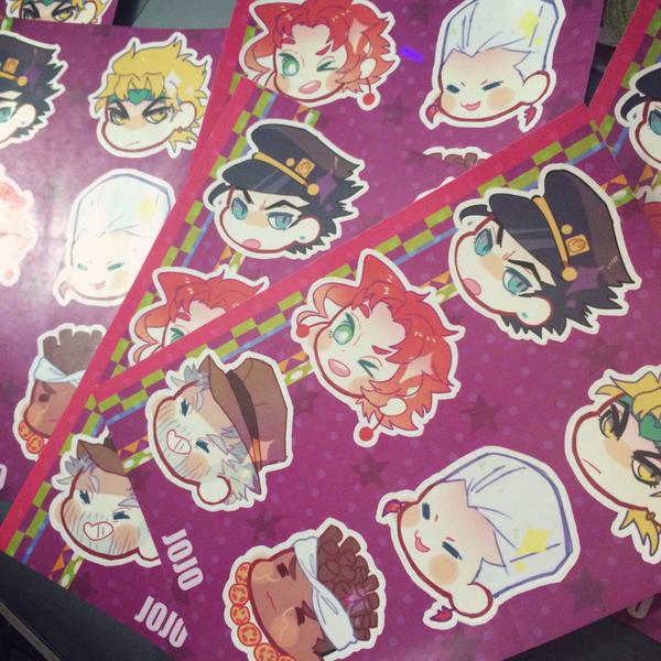 JJBA Part 3 sticker sheet